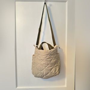 Quilted Tote Bag -  never used